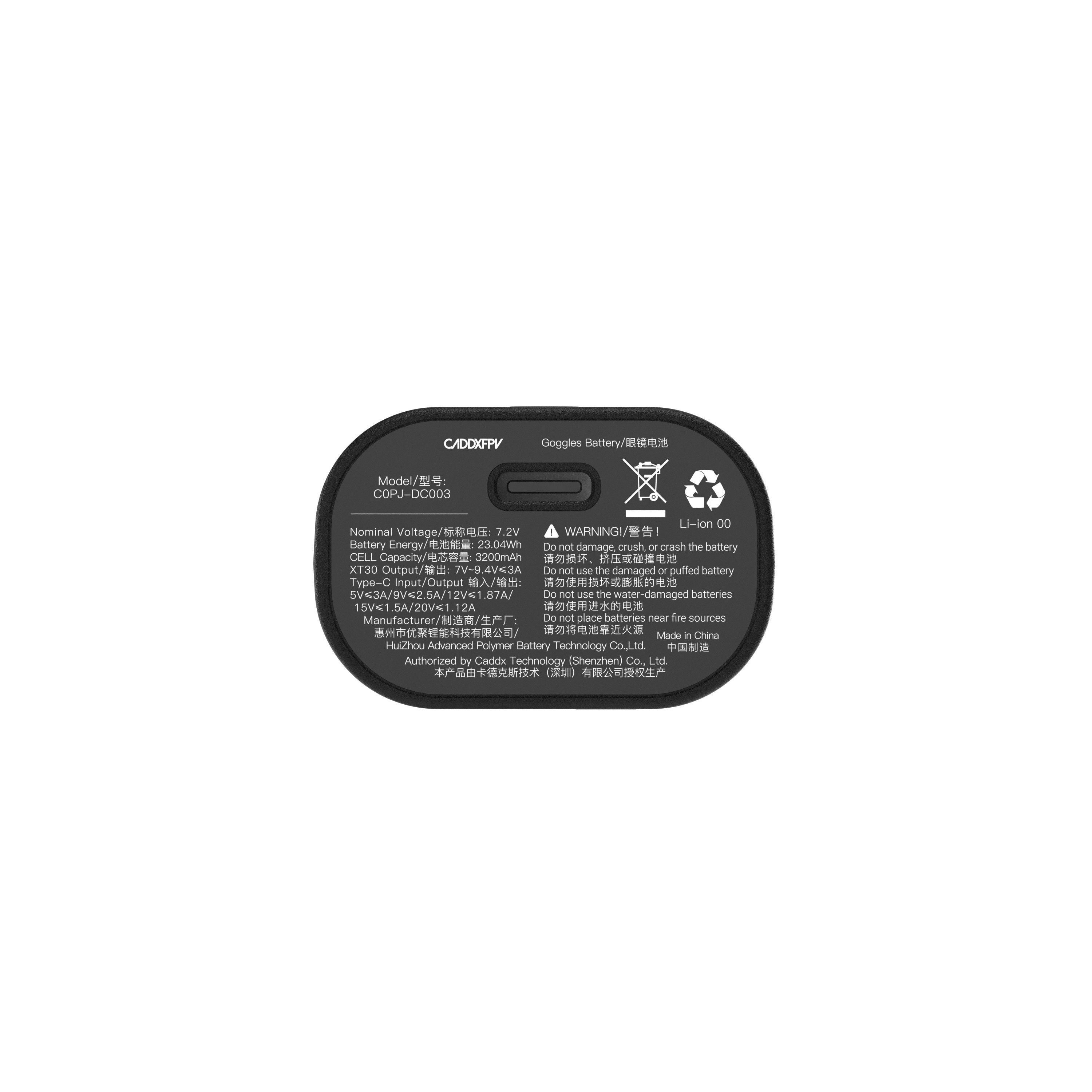 CaddxFPV Goggles Battery