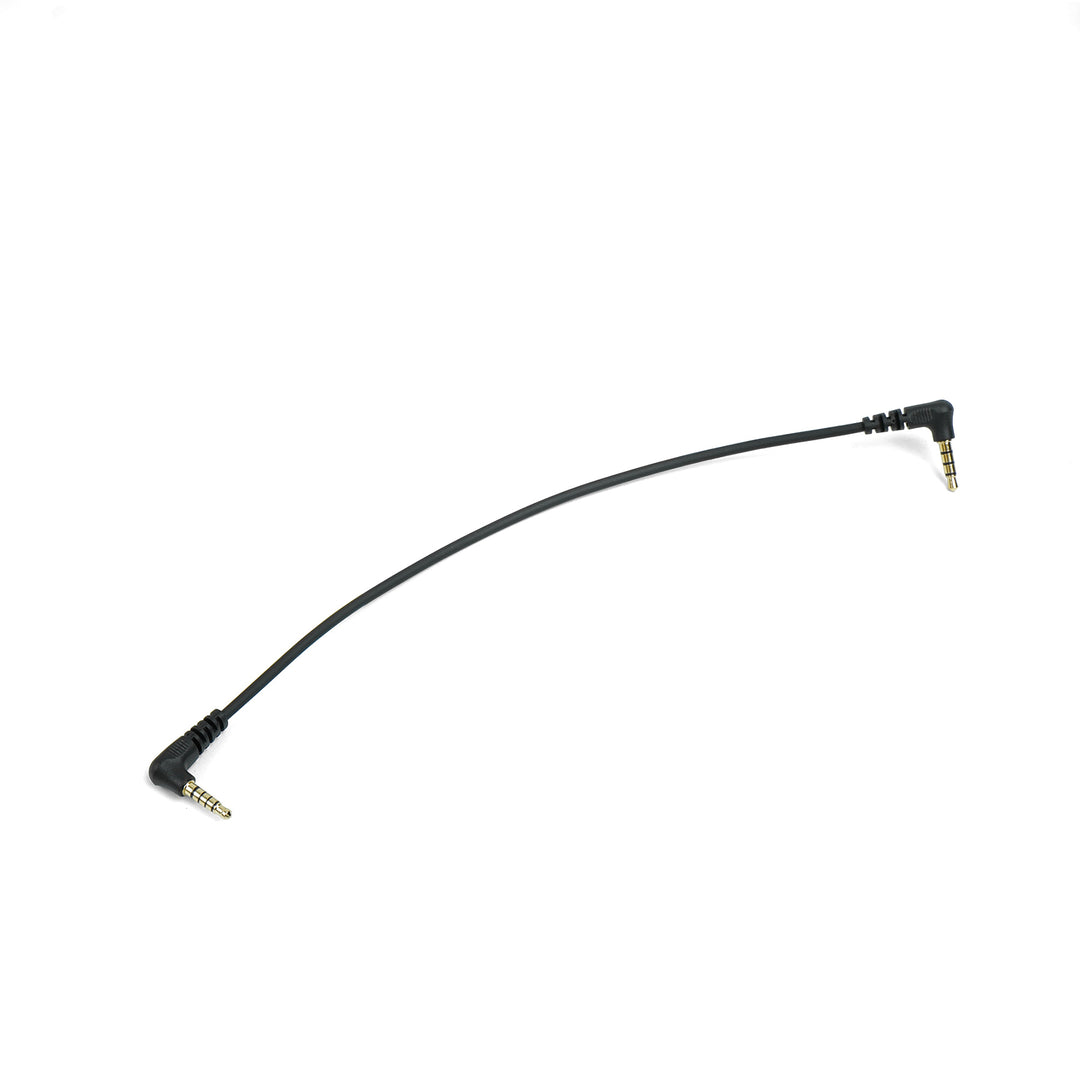 适用于 Goggles X 的双头 90° 4 极转 5 极音频线