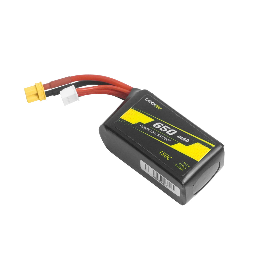 CADDXFPV DOGCOM 650mAh 4S 14.8V 150C FPV Lipo Battery