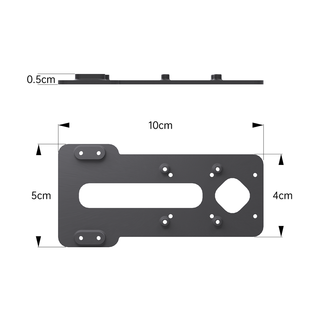 3D Printed Mounting Base and Antenna Bracket for CaddxFPV GM3 Gimbal