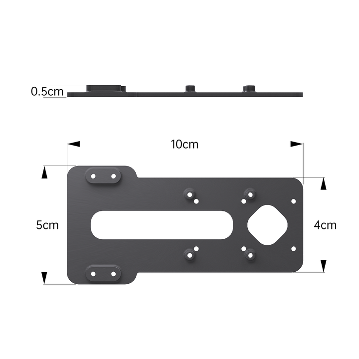3D Printed Mounting Base and Antenna Bracket for CaddxFPV GM3 Gimbal